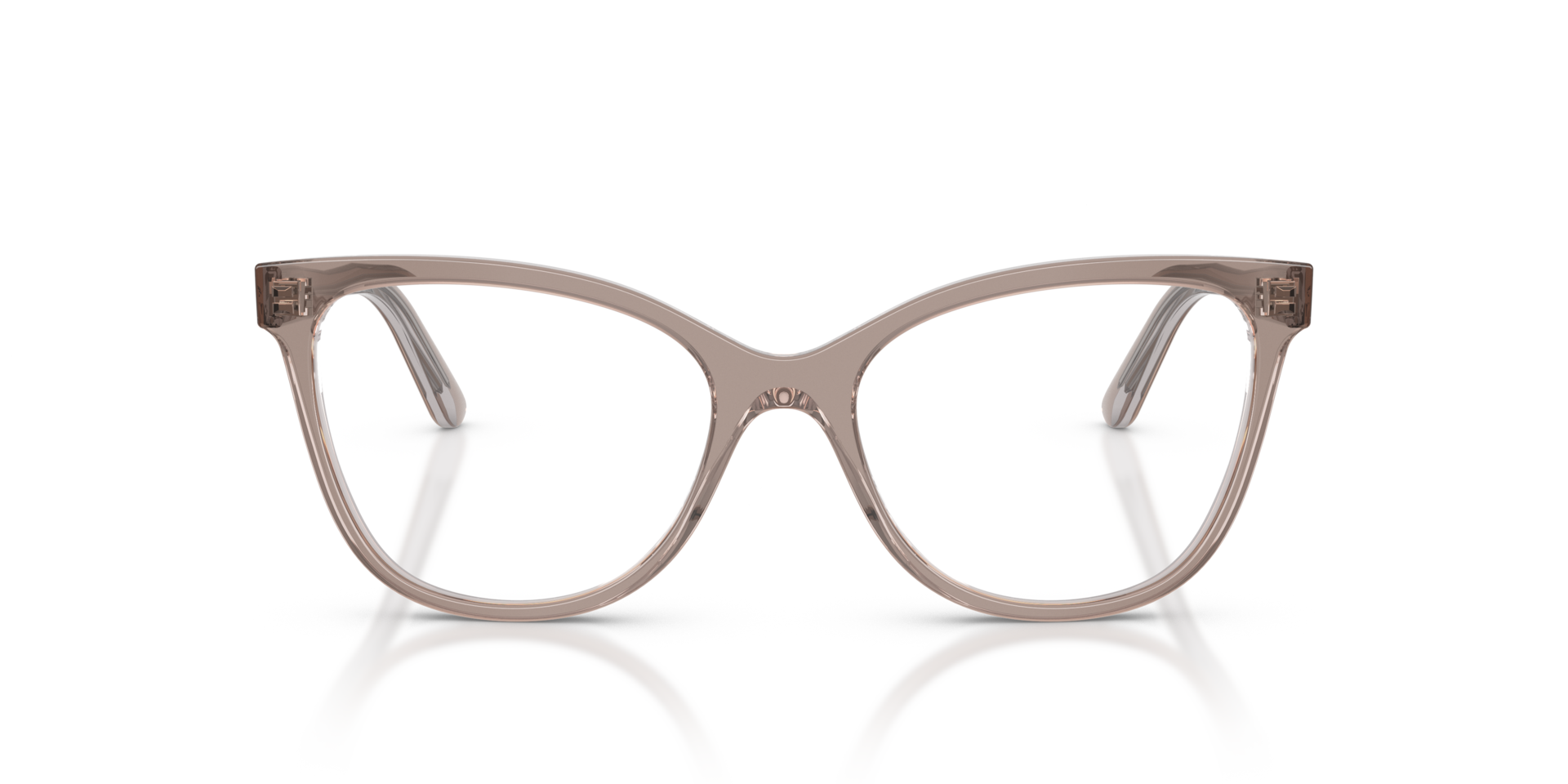 VO5748 Top Transparent Brown & Transparent Grey AcetatEyeglass Frames von B24, Vorderansicht