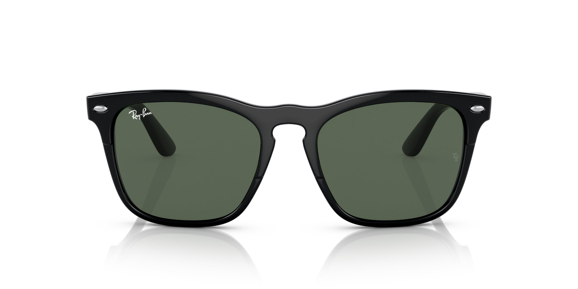 RB4487 Zwart KunststofSunglass Frames van B24, Vooraanzicht