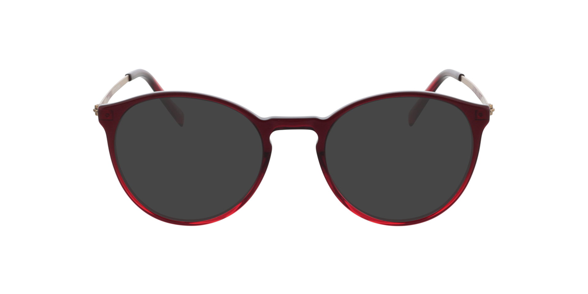 Francine Gradient Red  &  Gold  &  Red AcetatEyeglass Frames von B24, mit getönten Gläsern