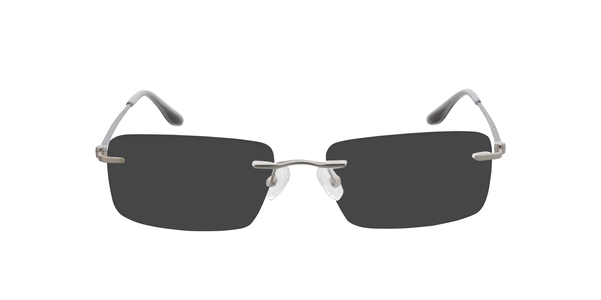 Brentwood Silber matt MetallEyeglass Frames von B24, mit getönten Gläsern