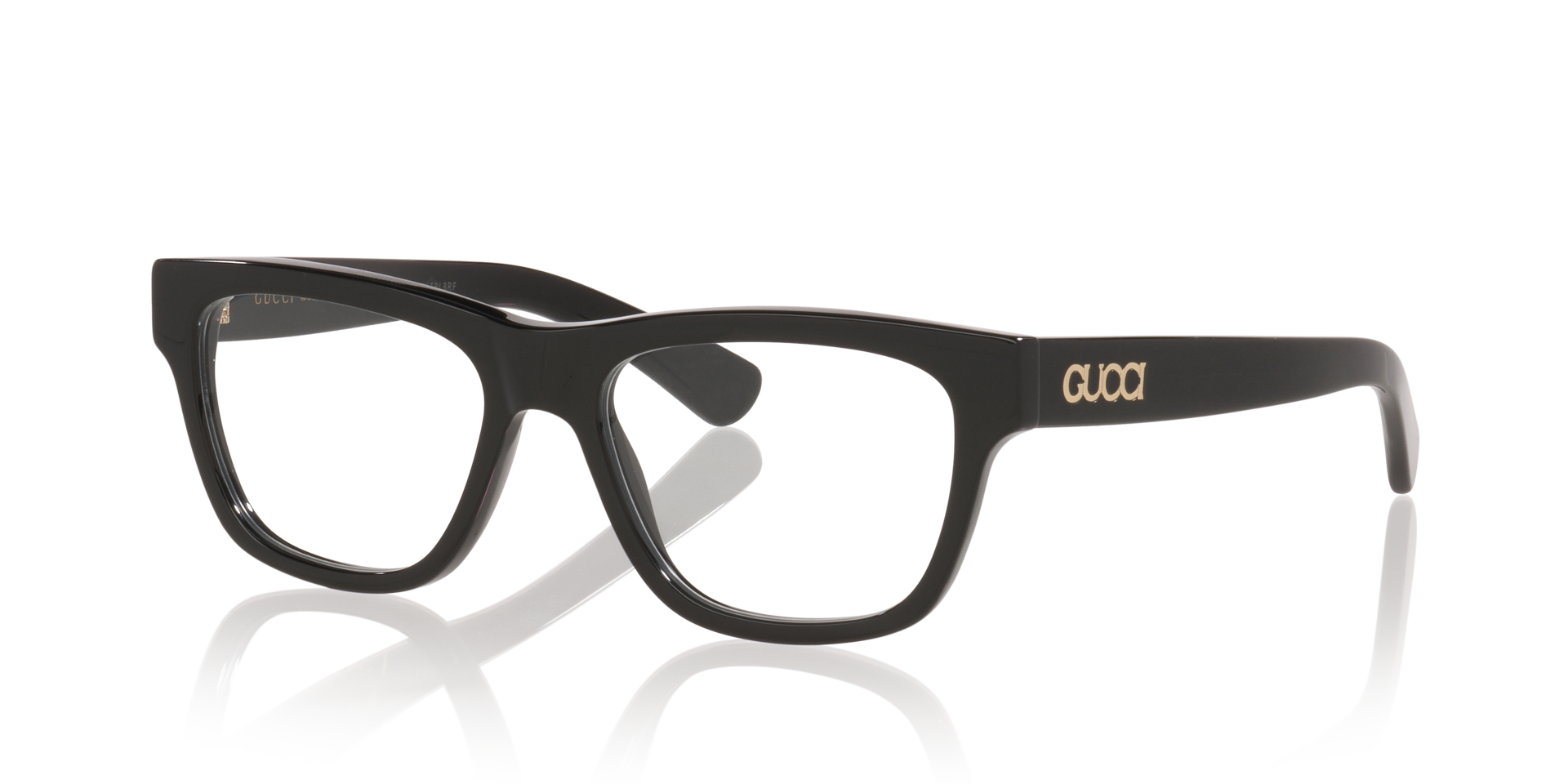 GG1795O Zwart AcetaatEyeglass Frames van B24, Hoekweergave