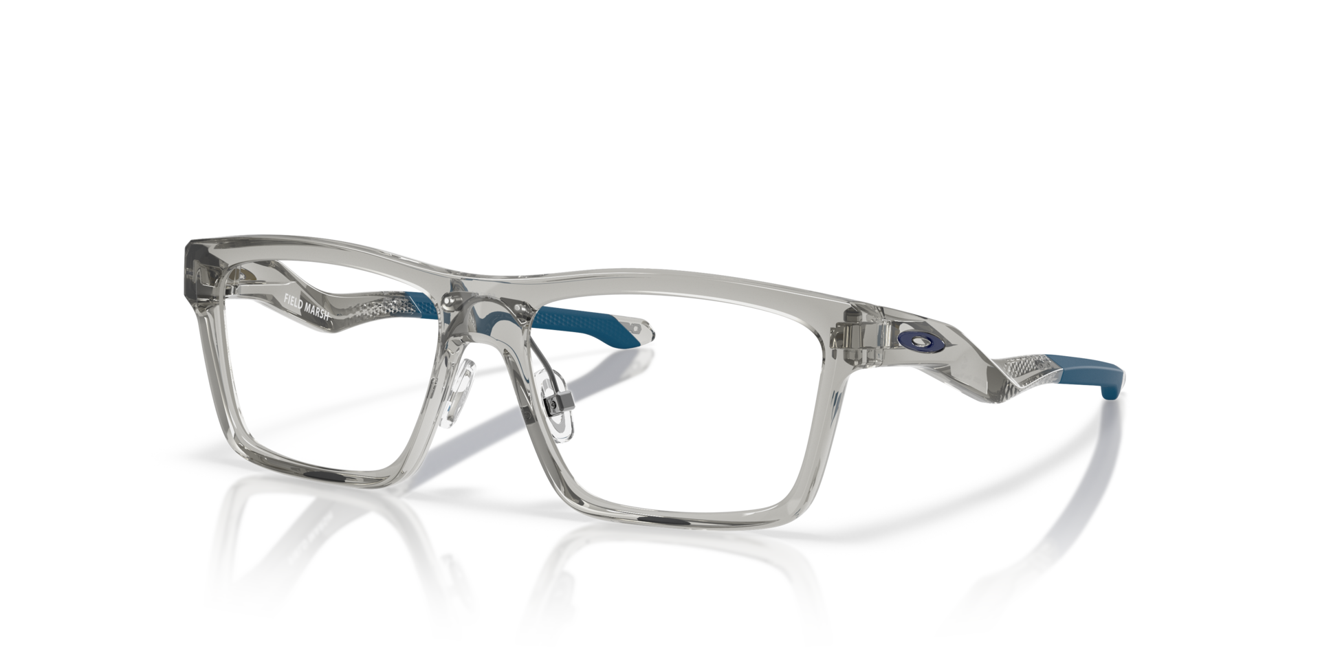 Field Marsh Schaduwgrijs KunststofEyeglass Frames van B24, Hoekweergave