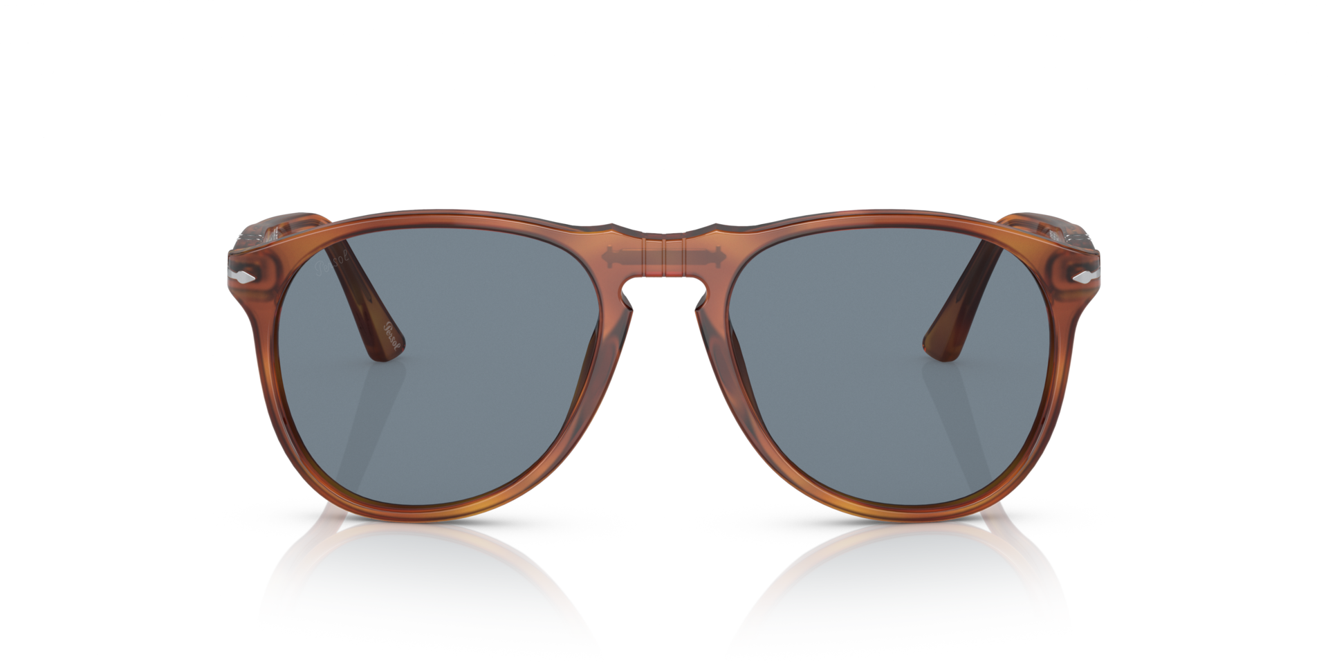 PO9649S Terra Di Siena AcetaatSunglass Frames van B24, Vooraanzicht
