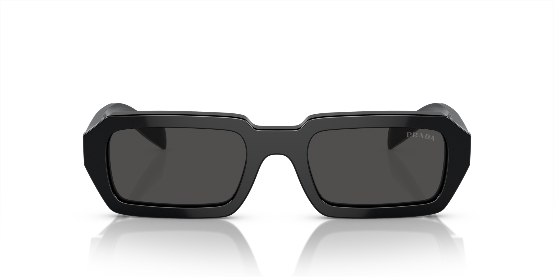 PR A12S Schwarz AcetatSunglass Frames von B24, Vorderansicht