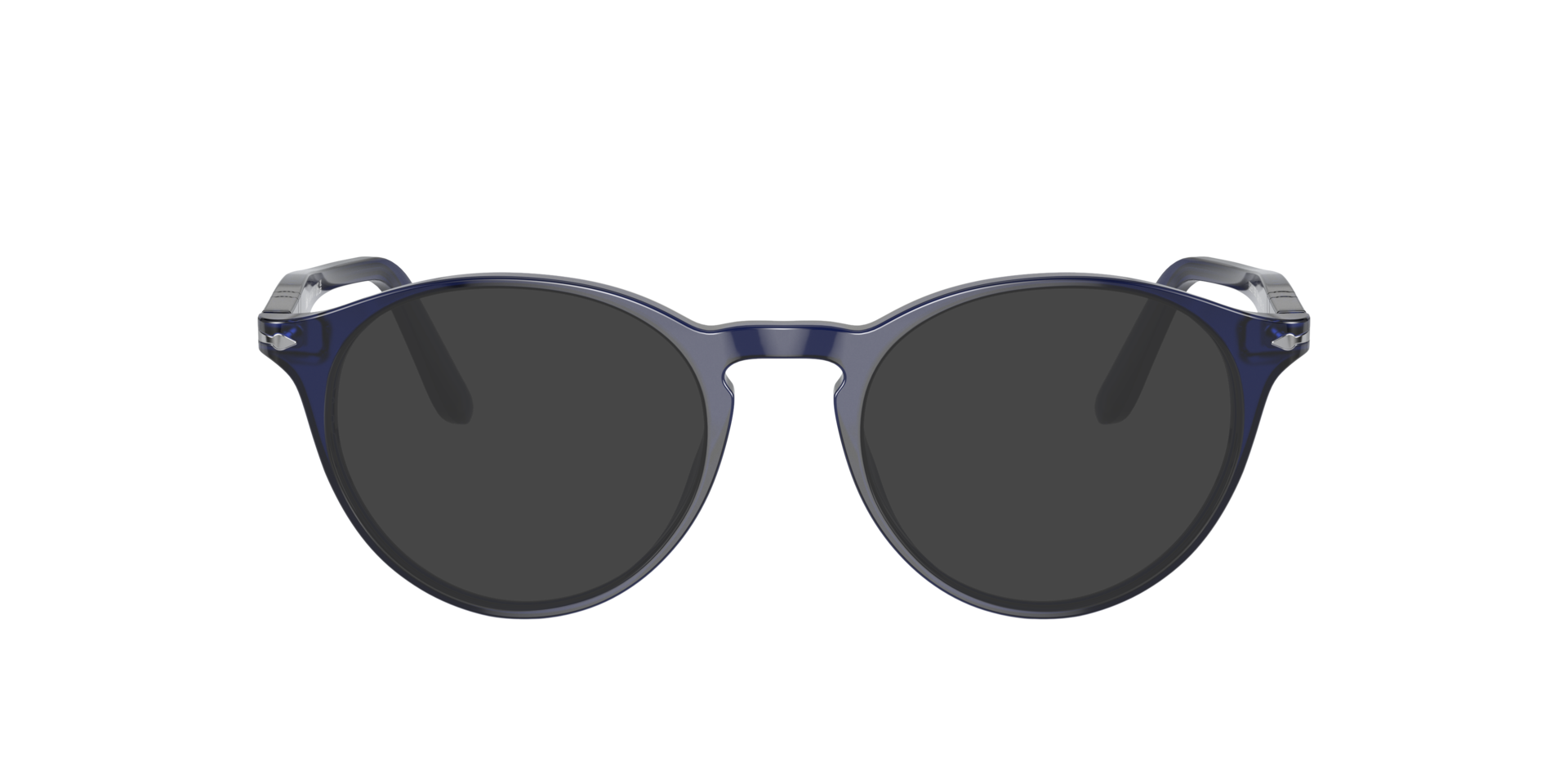 PO3092V Blauw AcetaatEyeglass Frames van B24, met getinte lenzen