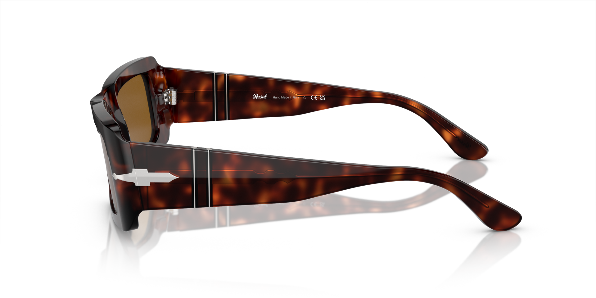 PO3332S Havana AcetatSunglass Frames von B24, Seitenansicht