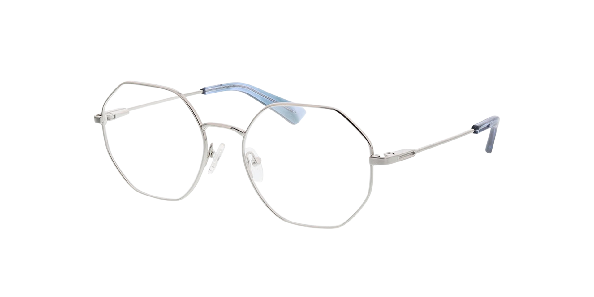 Istanbul Silber MetallEyeglass Frames von B24, Dreiviertelansicht