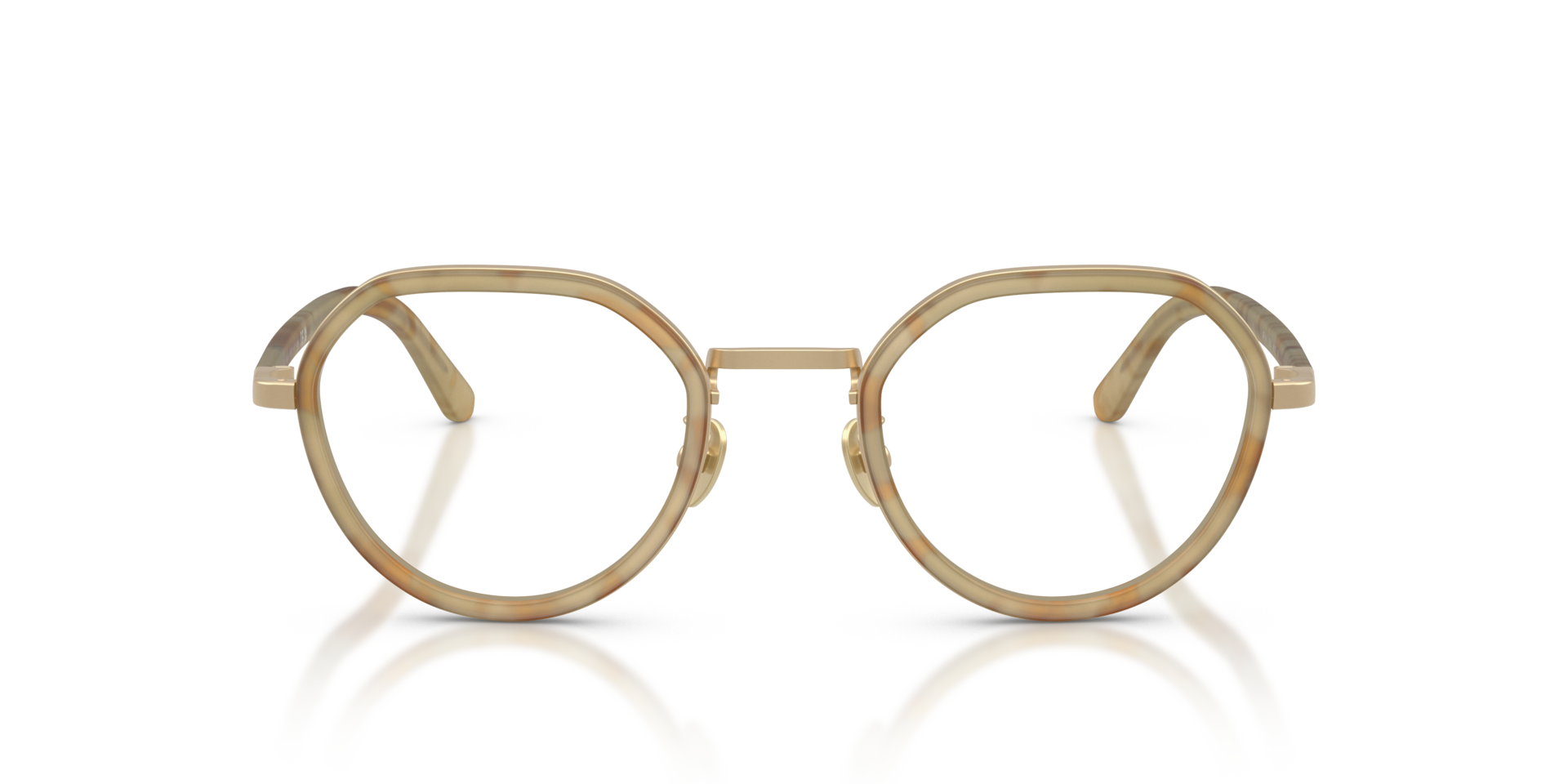 AR5167 Yellow Havana MetallEyeglass Frames von B24, Vorderansicht