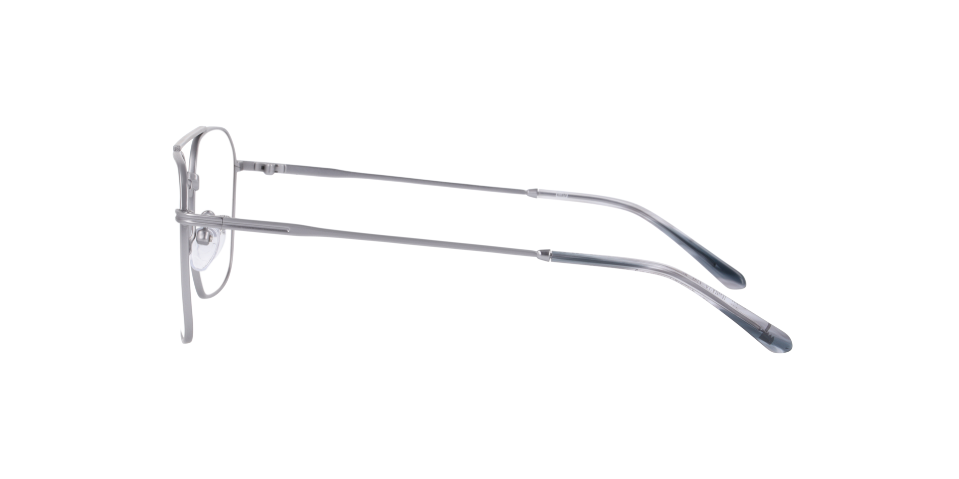 Flensburg Zilver MetaalEyeglass Frames van B24, Zijaanzicht