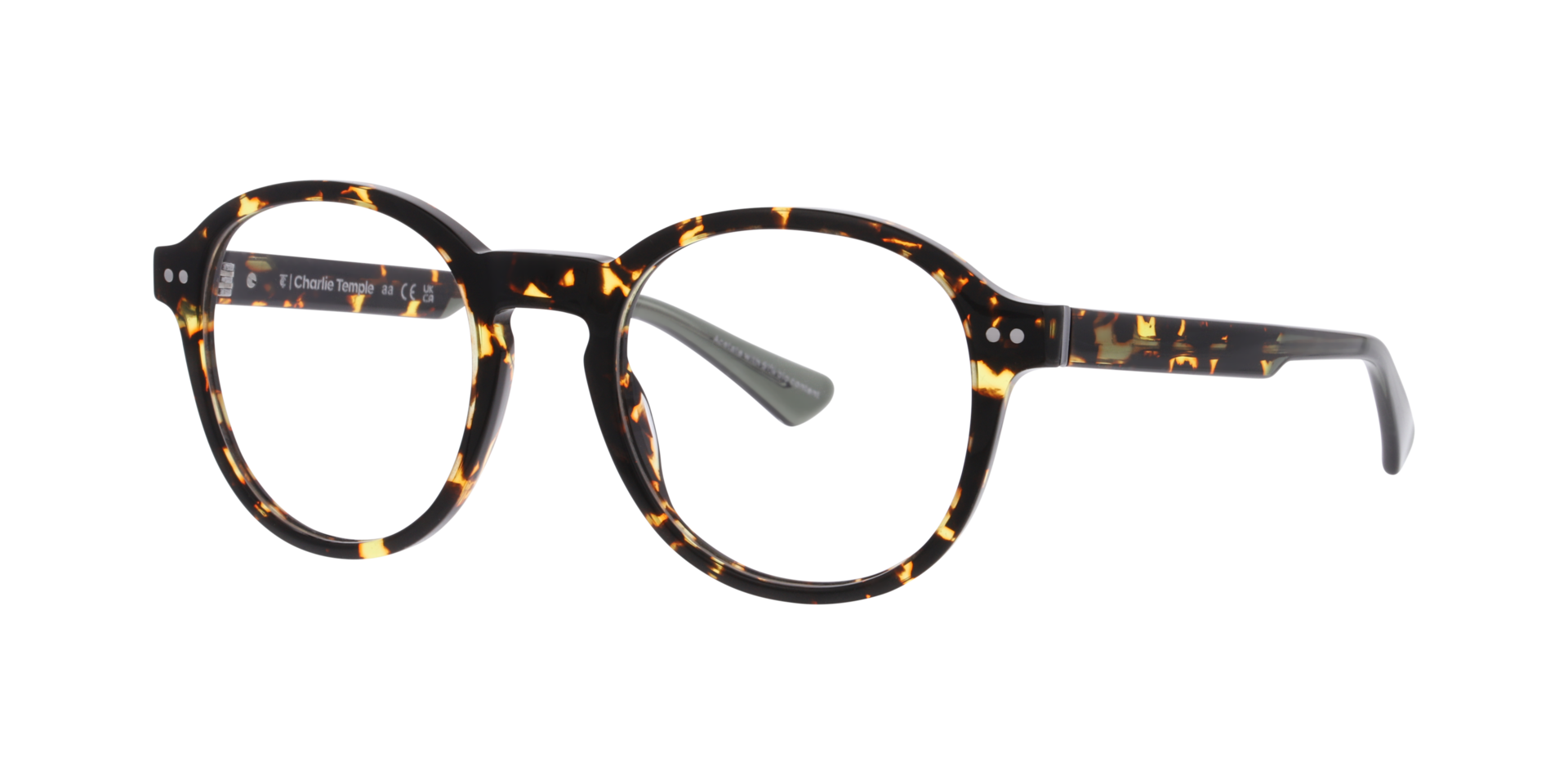 Mero Havana AcetatEyeglass Frames von B24, Dreiviertelansicht