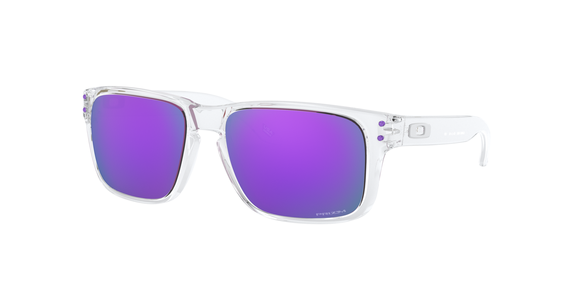 Holbrook™ XS (Youth Fit) Transparent glänzend KunststoffSunglass Frames von B24, Dreiviertelansicht