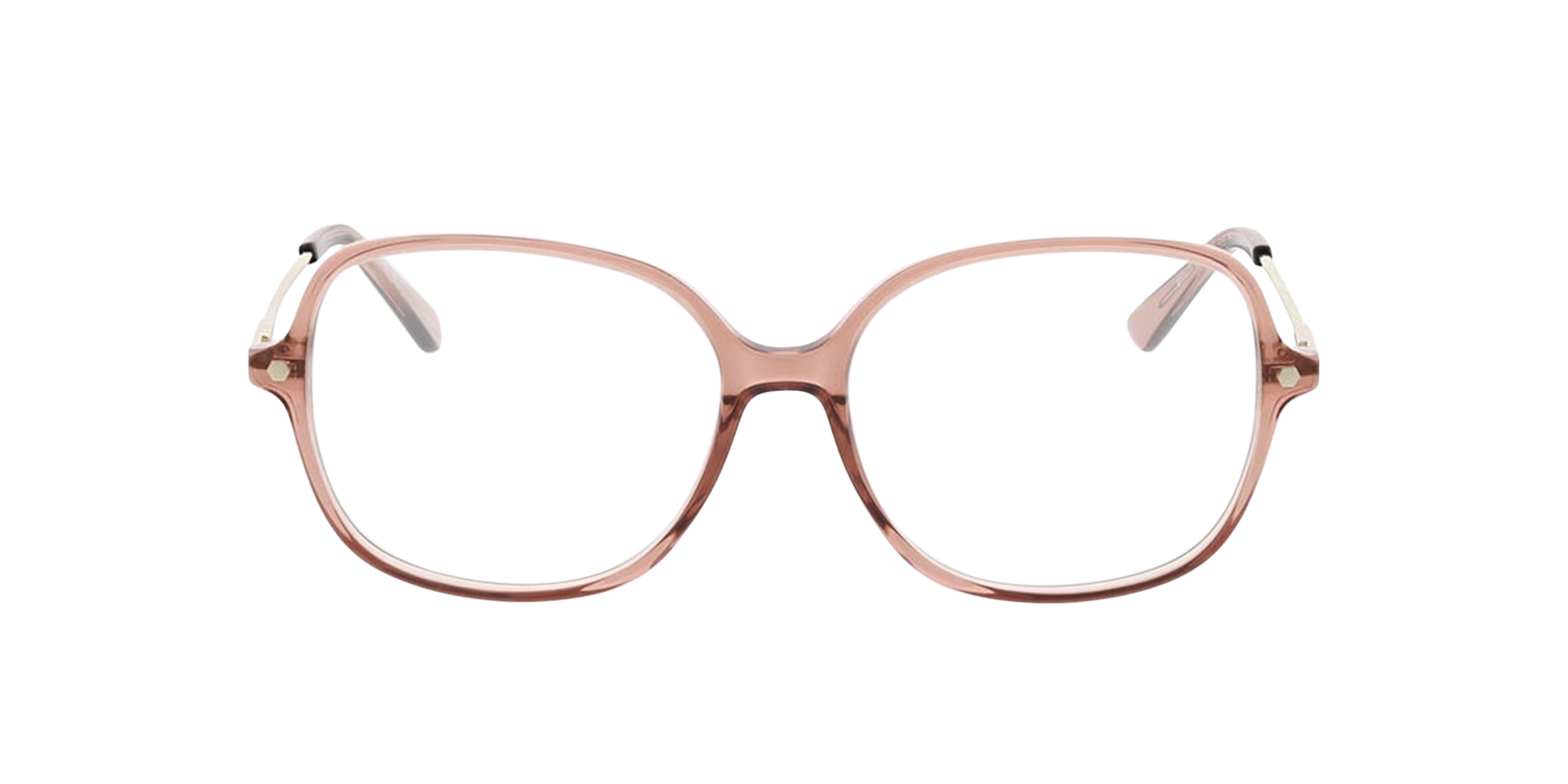 Linz Kristallrosa AcetatEyeglass Frames von B24, Vorderansicht