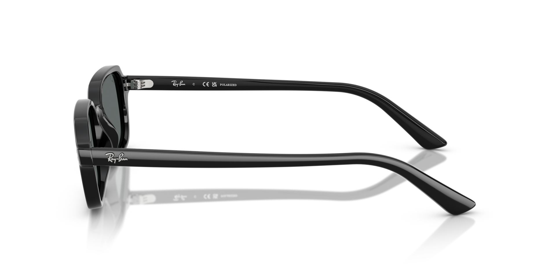 RB4455 Zwart KunststofSunglass Frames van B24, Zijaanzicht