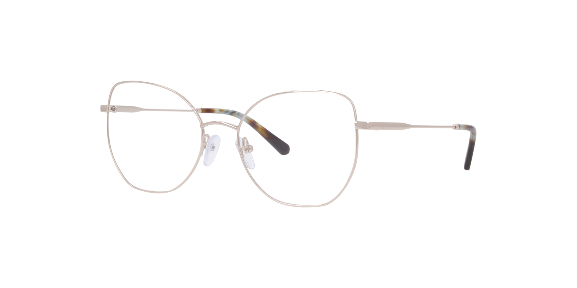 Ines Gold MetallEyeglass Frames von B24, Dreiviertelansicht