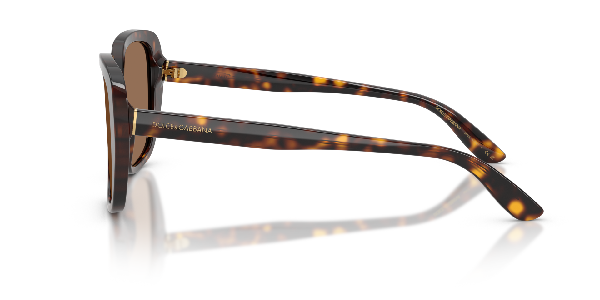 DG4569 Havana AcetaatSunglass Frames van B24, Zijaanzicht