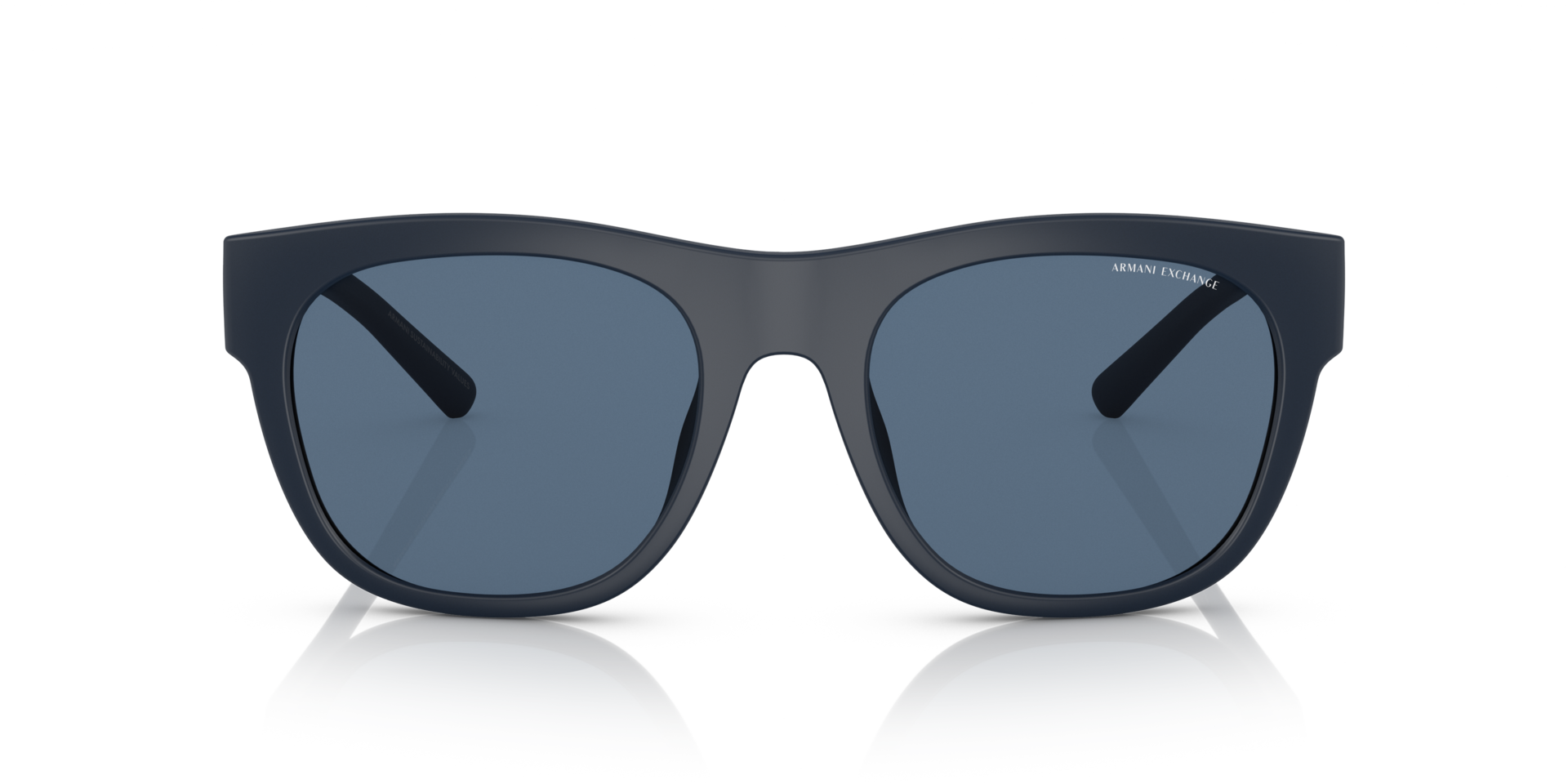 AX4128SU Matblauw KunststofSunglass Frames van B24, Vooraanzicht