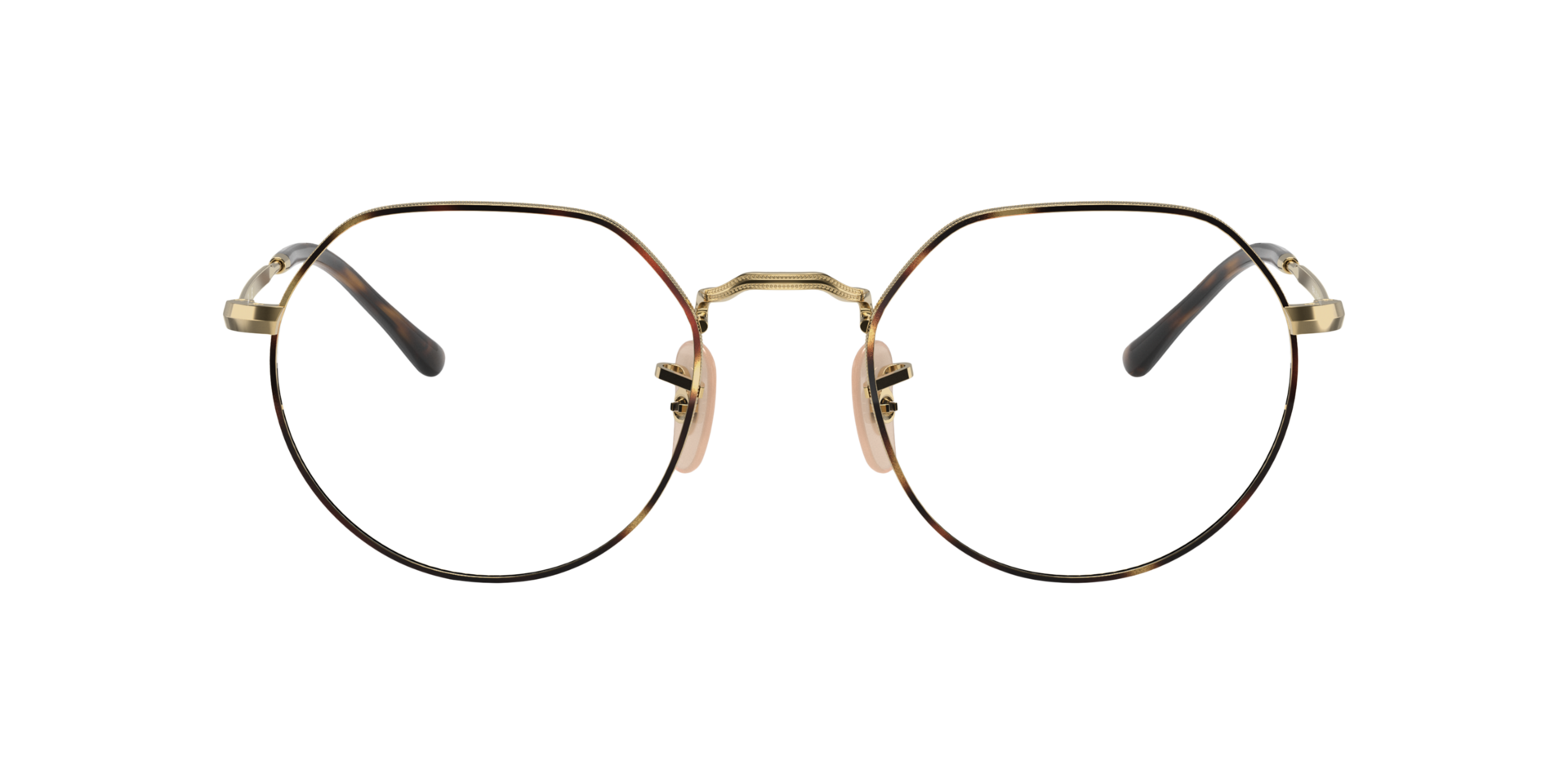 RB6465 Havana op goud MetaalEyeglass Frames van B24, Vooraanzicht