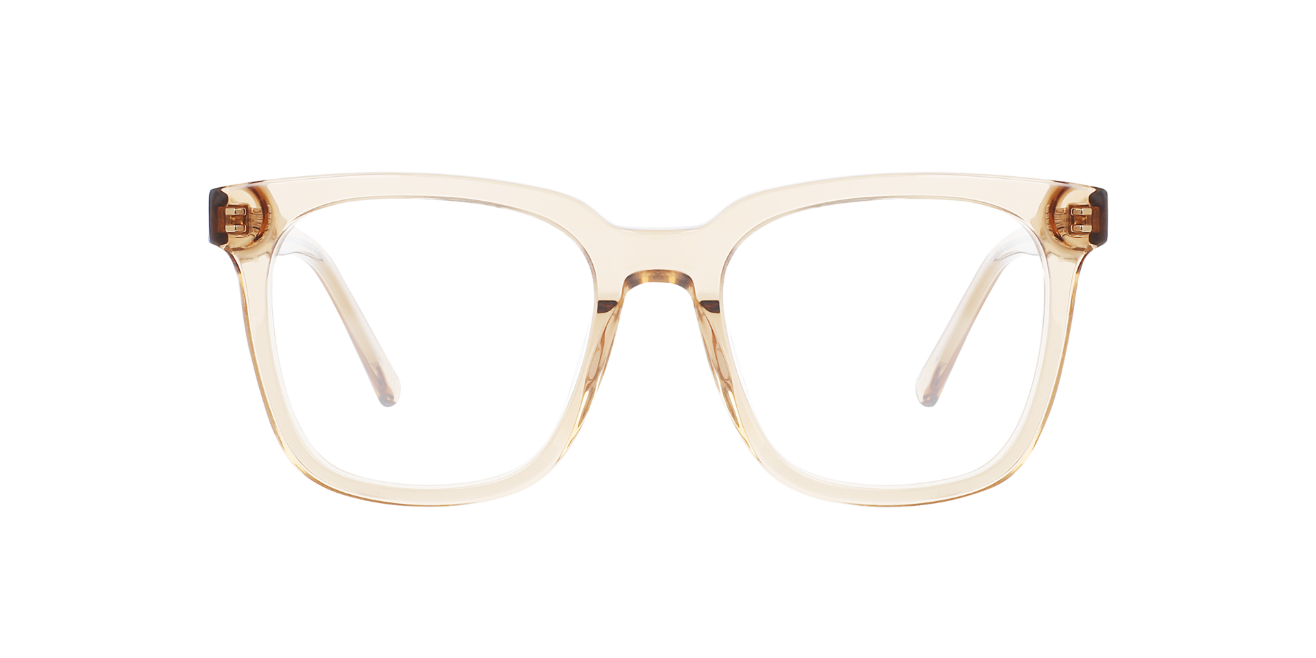 Stella Crystal Caramel AcetaatEyeglass Frames van B24, Vooraanzicht