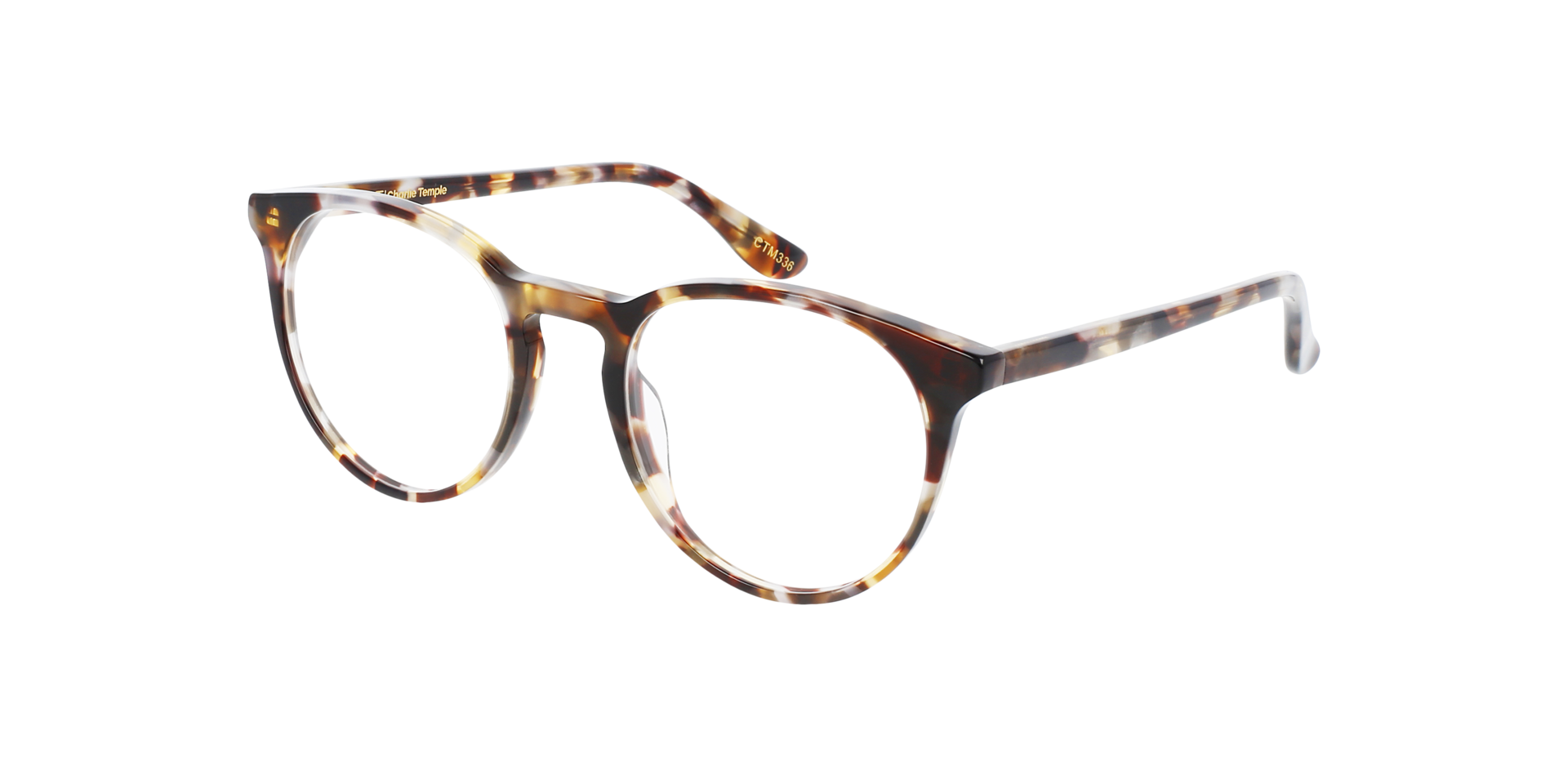 Grande Rotondo Emperador Havana AcetatEyeglass Frames von B24, Dreiviertelansicht