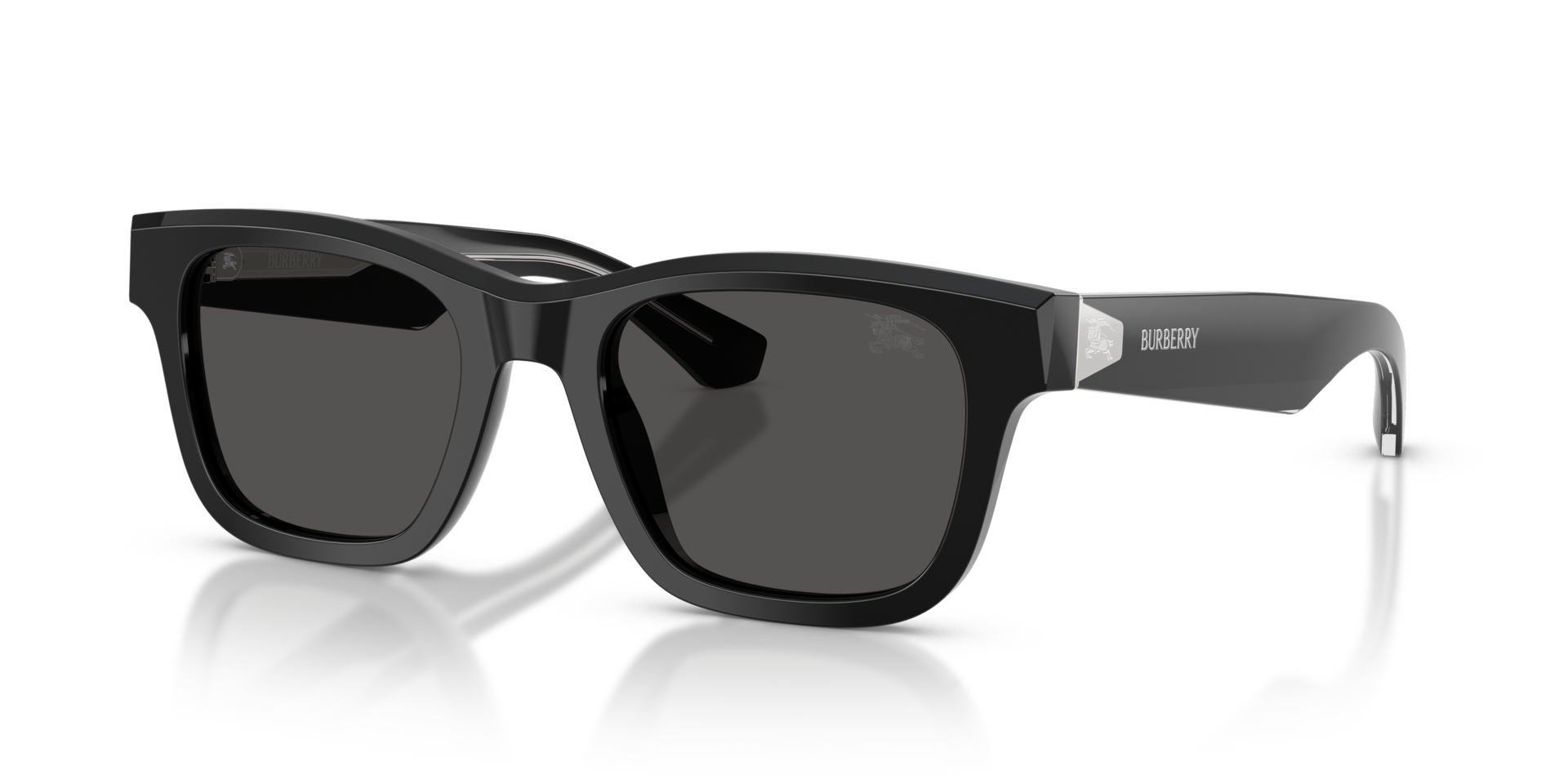 BE4504 Schwarz AcetatSunglass Frames von B24, Dreiviertelansicht