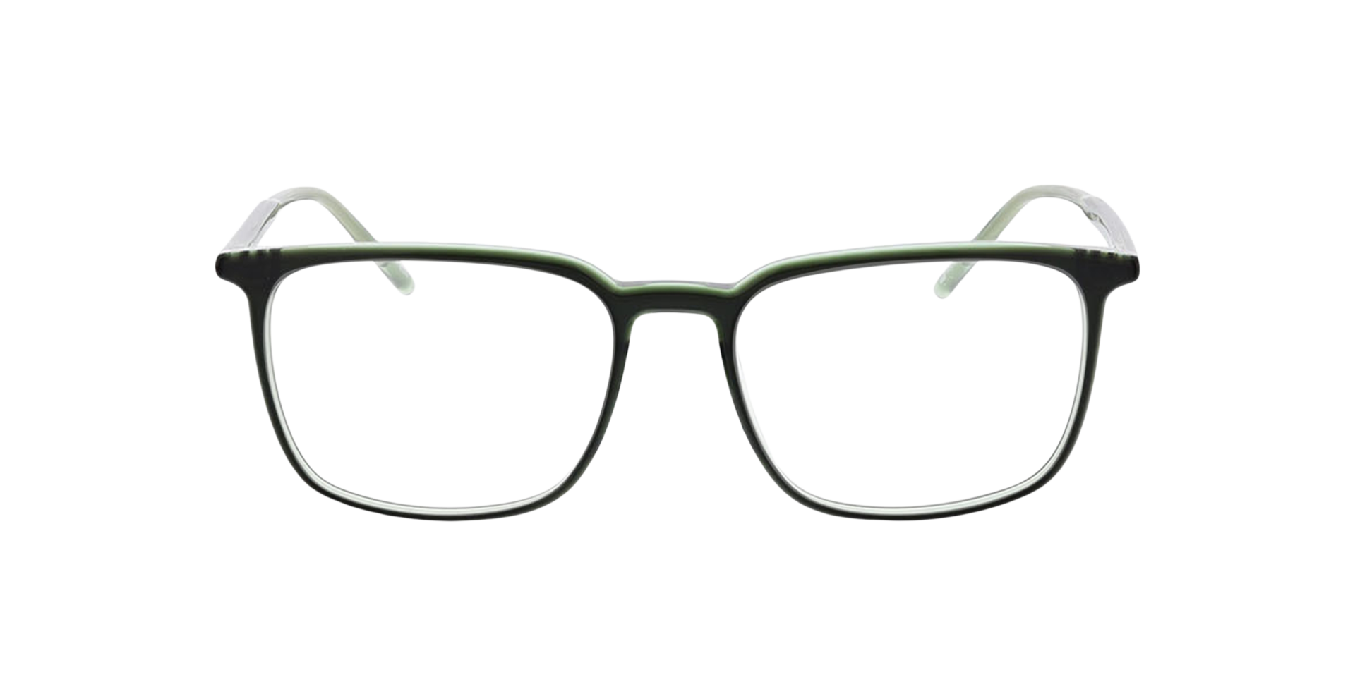Oakland Bilayer Green  &  Crystal Green AcetatEyeglass Frames von B24, Vorderansicht