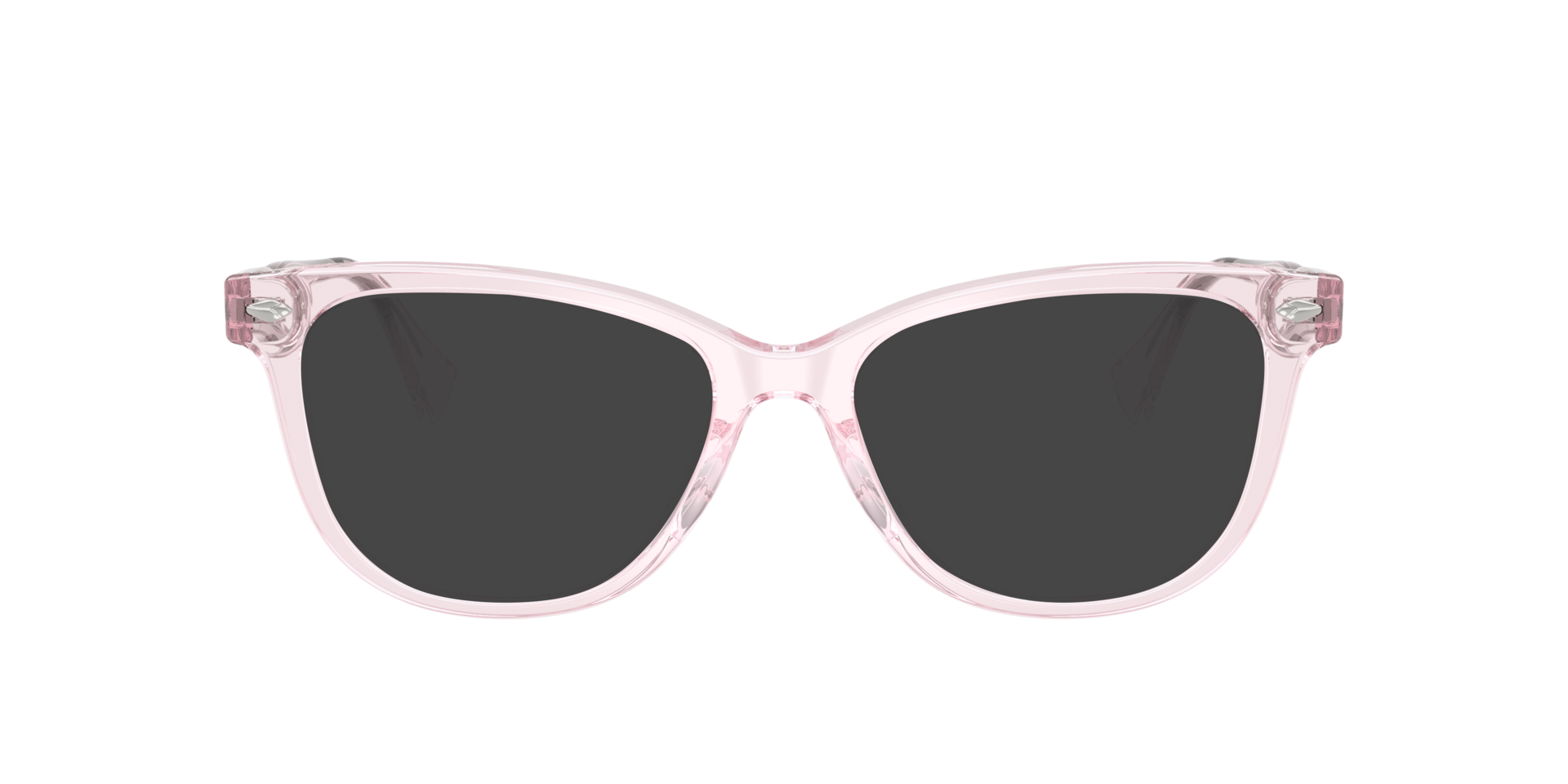 RA7189U Rose Transparent AcetaatEyeglass Frames van B24, met getinte lenzen