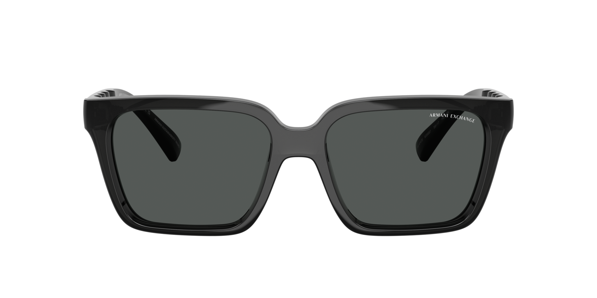 AX4147S Glanzend Transparant Grijs KunststofSunglass Frames van B24, met getinte lenzen