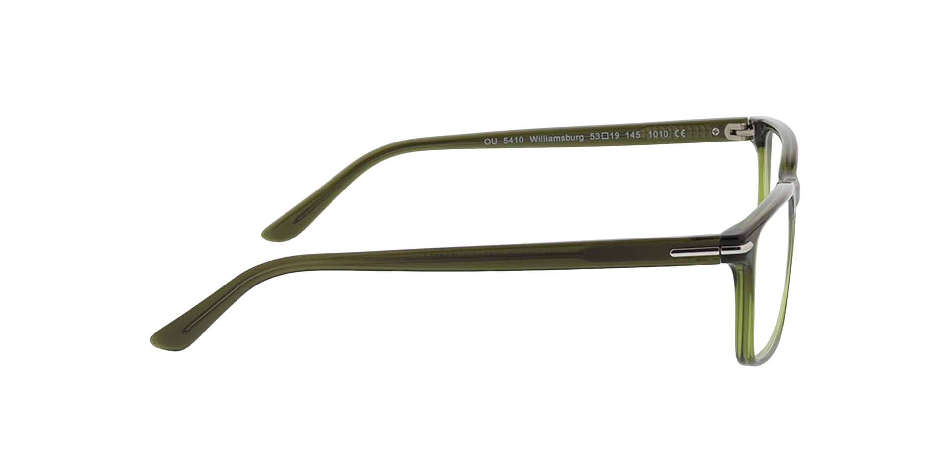 Williamsburg Crystal Dark Green KunststoffEyeglass Frames von B24, Seitenansicht