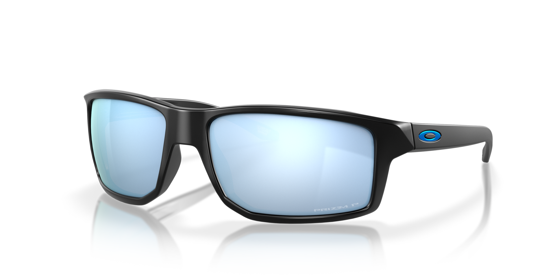 Gibston Matzwart KunststofSunglass Frames van B24, Hoekweergave
