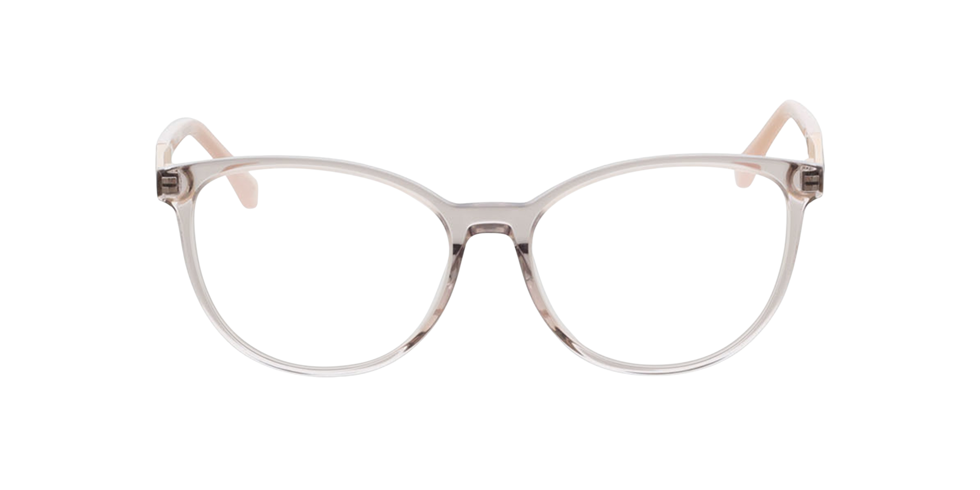 Malaga Kristal nude  &  satijn goud AcetaatEyeglass Frames van B24, Vooraanzicht