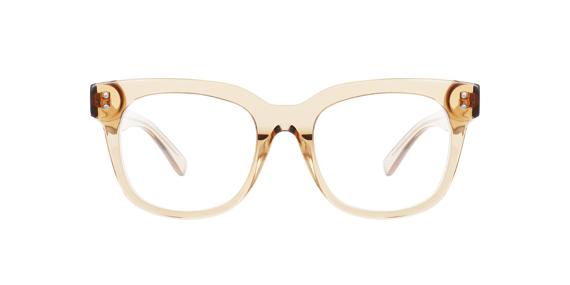 Danny Crystal Caramel AcetaatEyeglass Frames van B24, Vooraanzicht