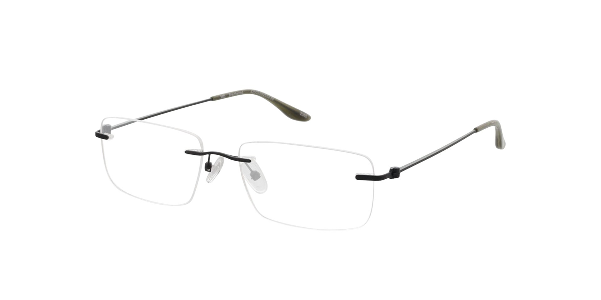 Brentwood Matzwart MetaalEyeglass Frames van B24, Hoekweergave