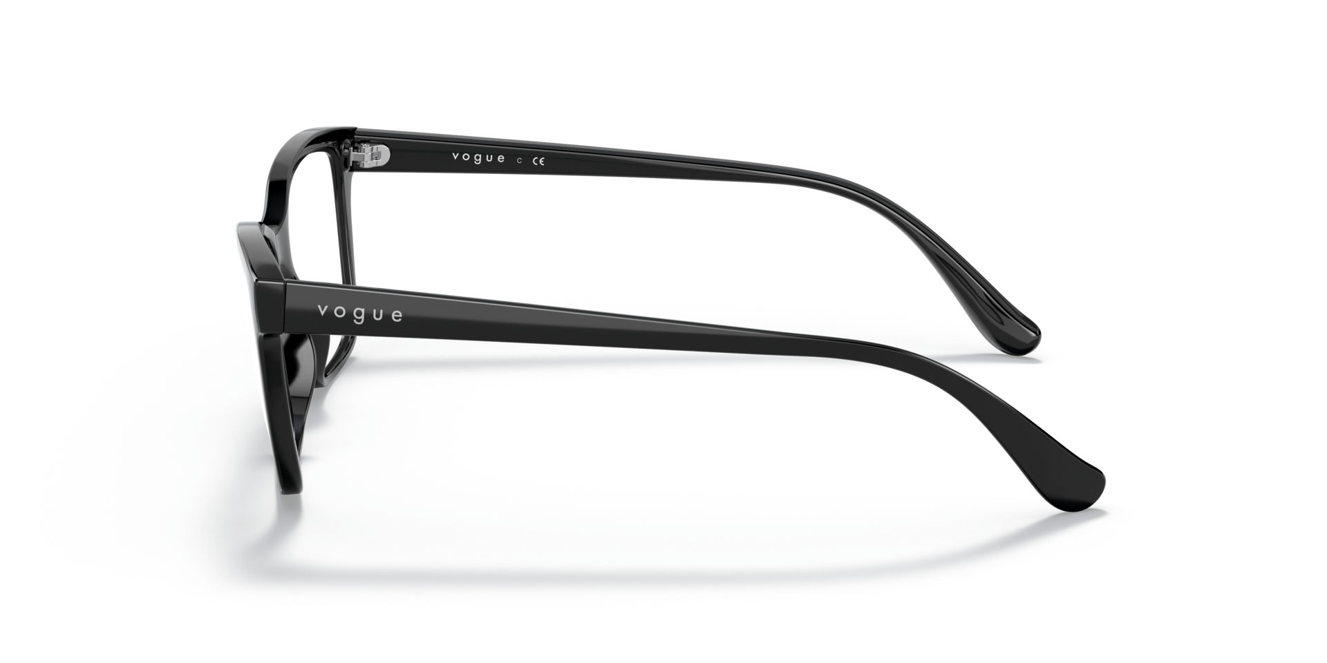 VO5420 Schwarz KunststoffEyeglass Frames von B24, Seitenansicht