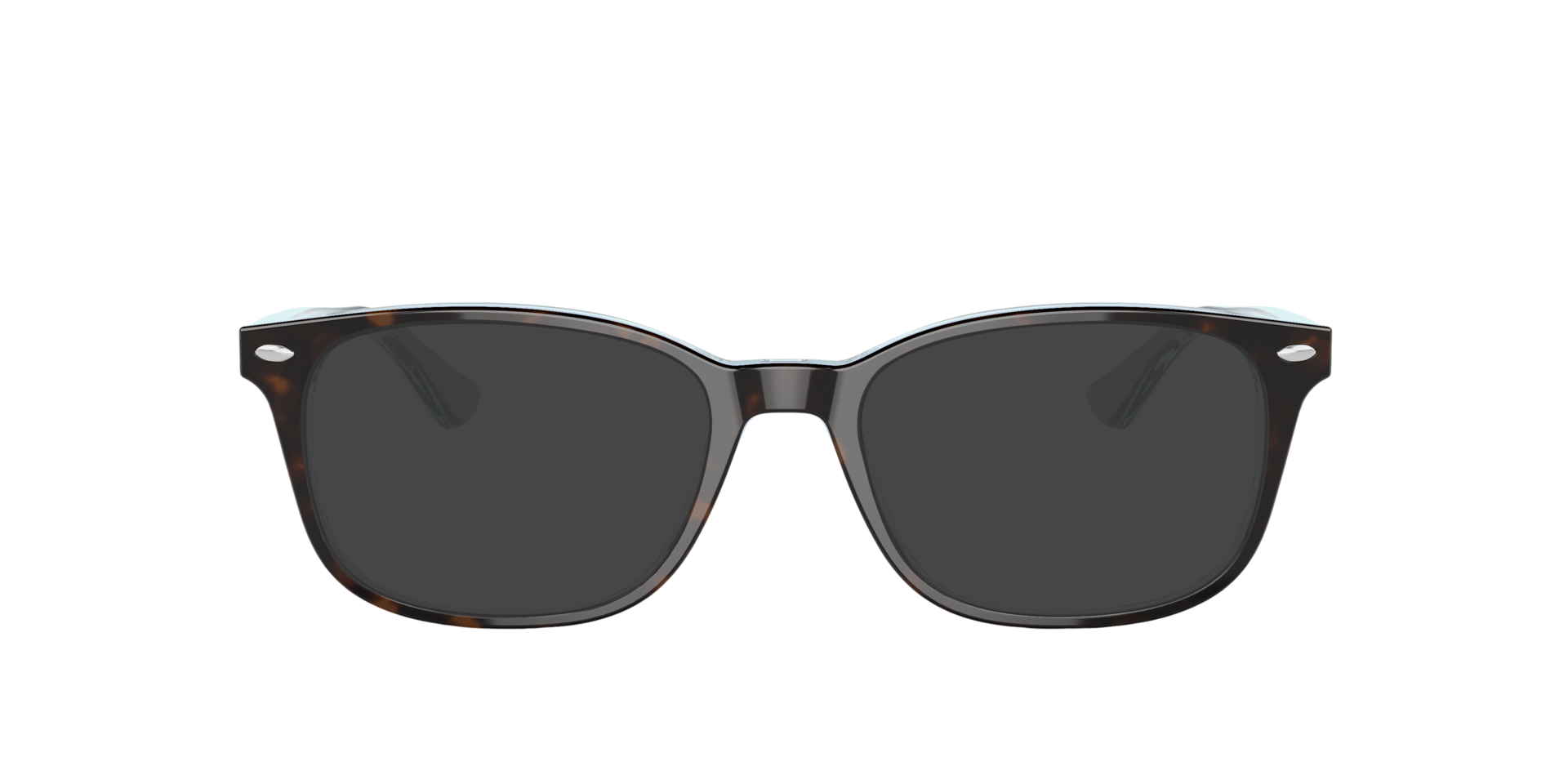 RB5375 Havana auf Hellblau AcetatEyeglass Frames von B24, mit getönten Gläsern