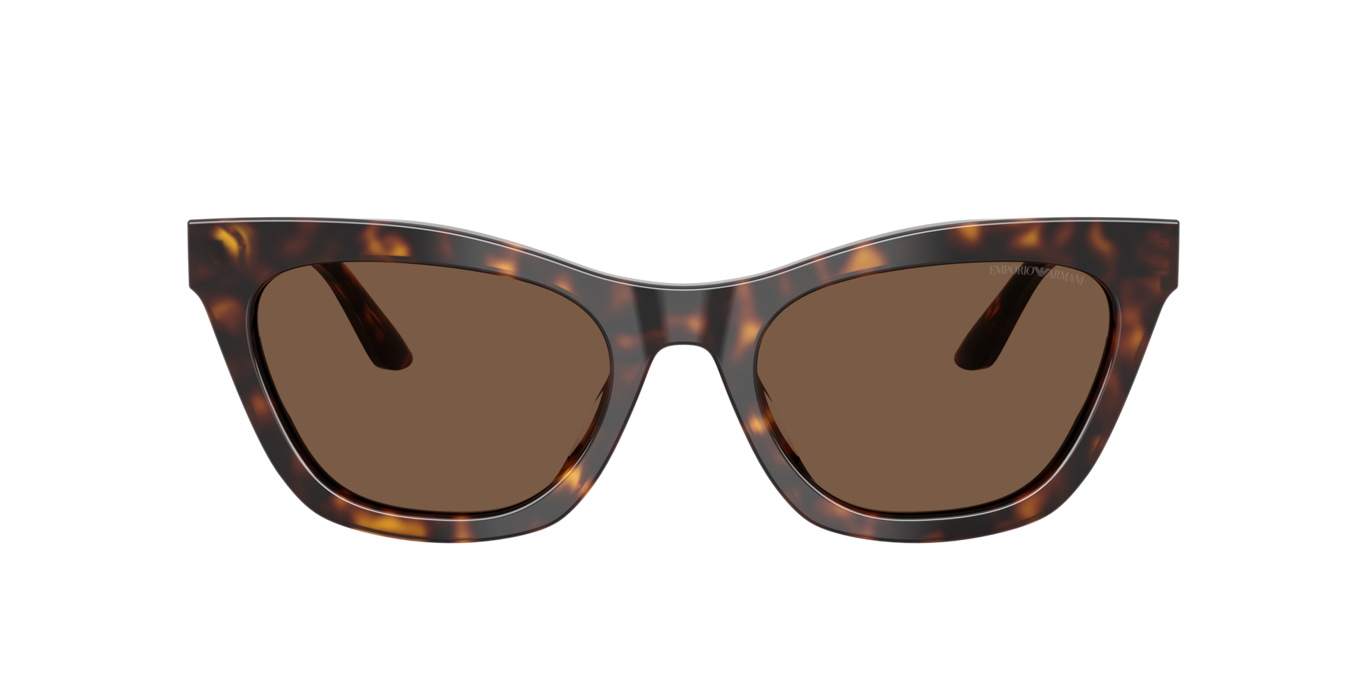 EA4259U Glanzend Havana AcetaatSunglass Frames van B24, met getinte lenzen