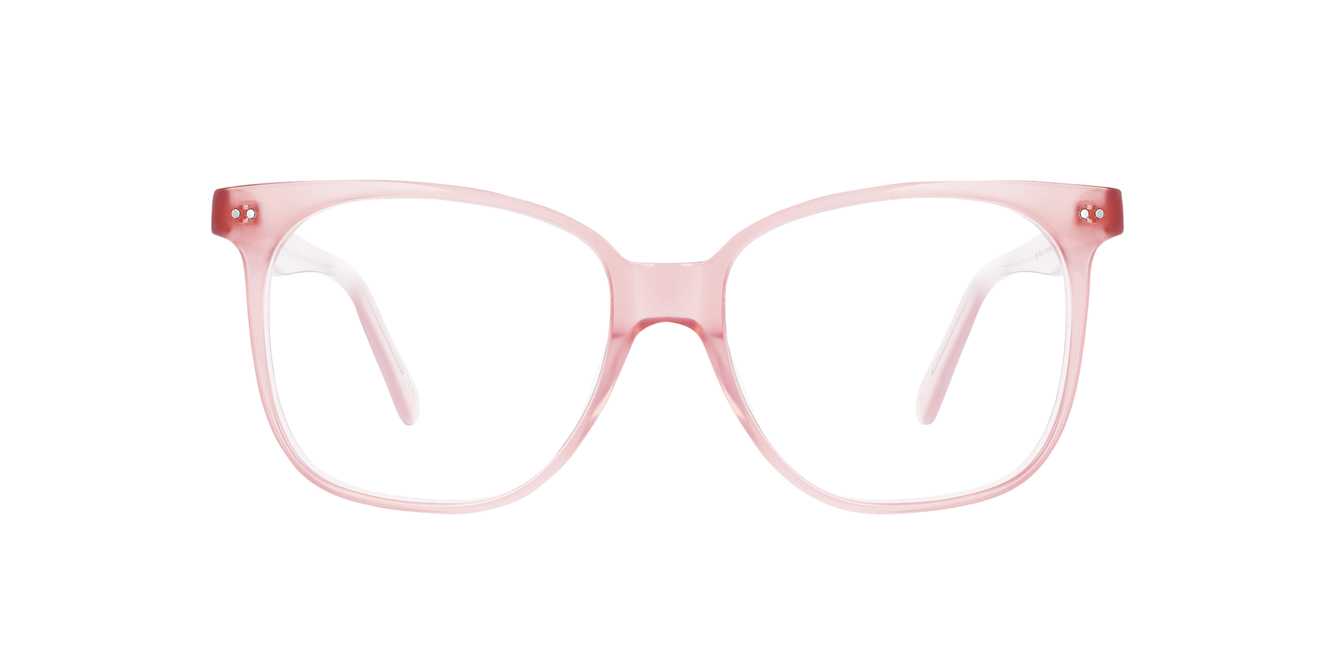 Big Mama Milky Dark Rose AcetaatEyeglass Frames van B24, Vooraanzicht