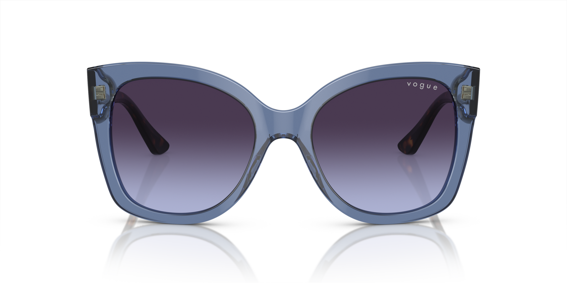 VO5338S Blau transparent AcetatSunglass Frames von B24, Vorderansicht