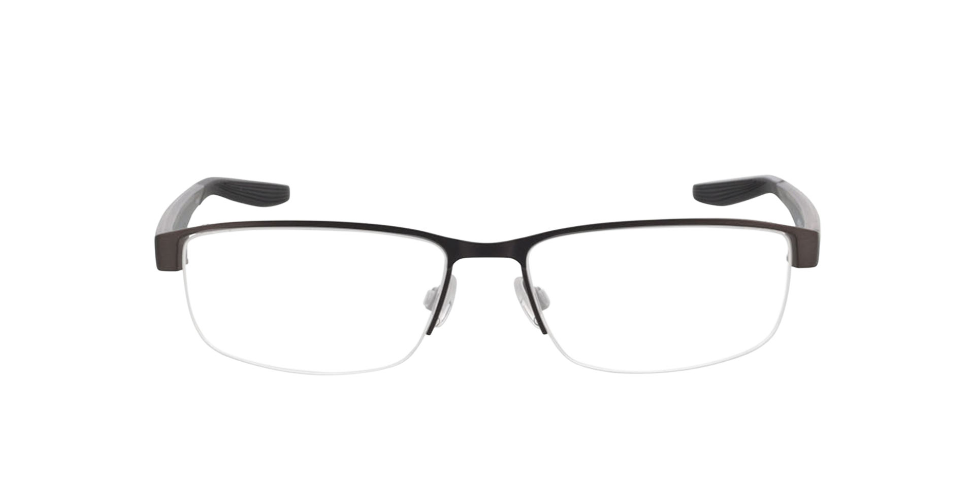 NIKE 8138 Staalgrijs zwart MetaalEyeglass Frames van B24, Vooraanzicht