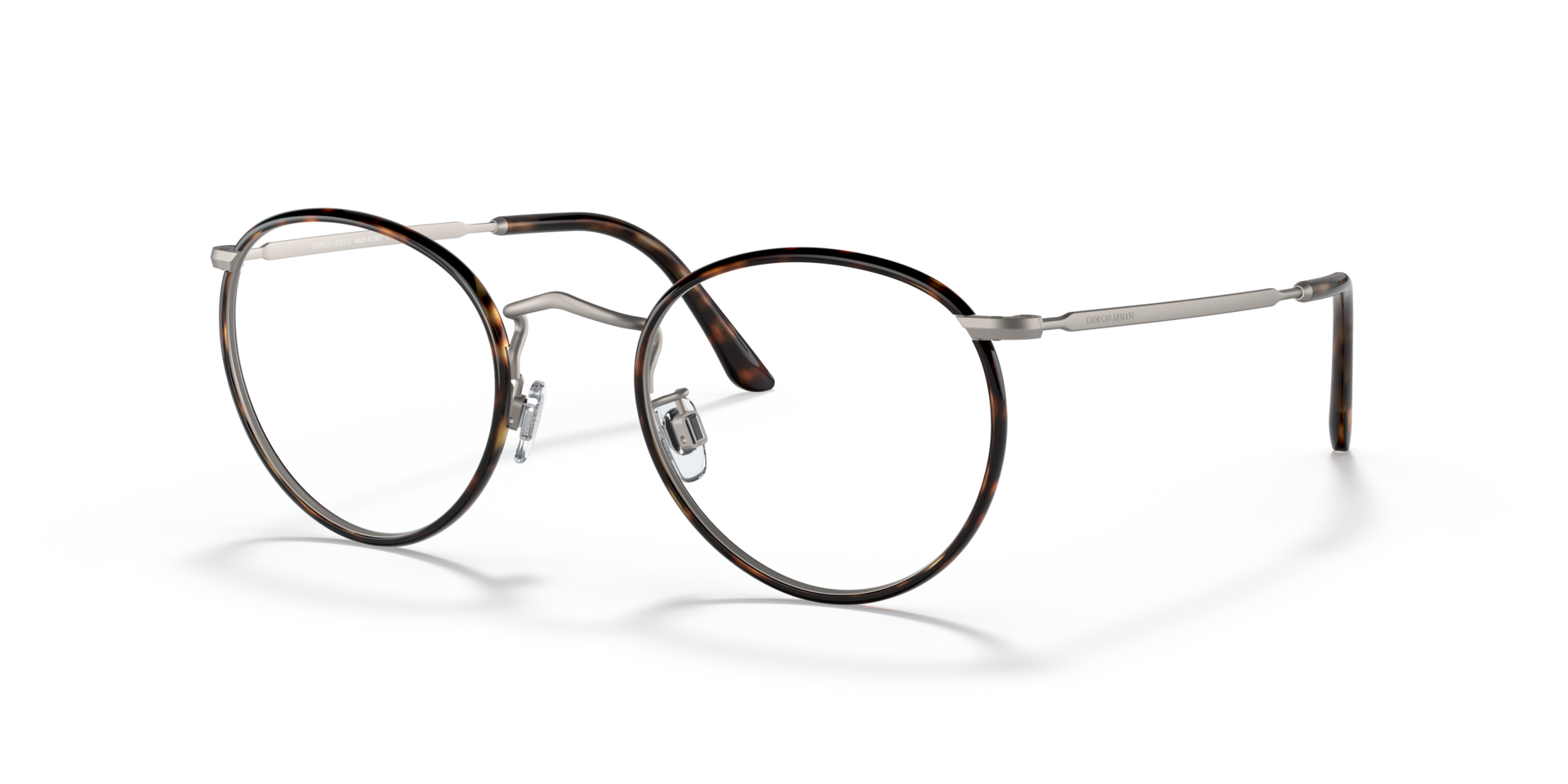 AR 112MJ Braun Havana & Gunmetal matt MetallEyeglass Frames von B24, Dreiviertelansicht