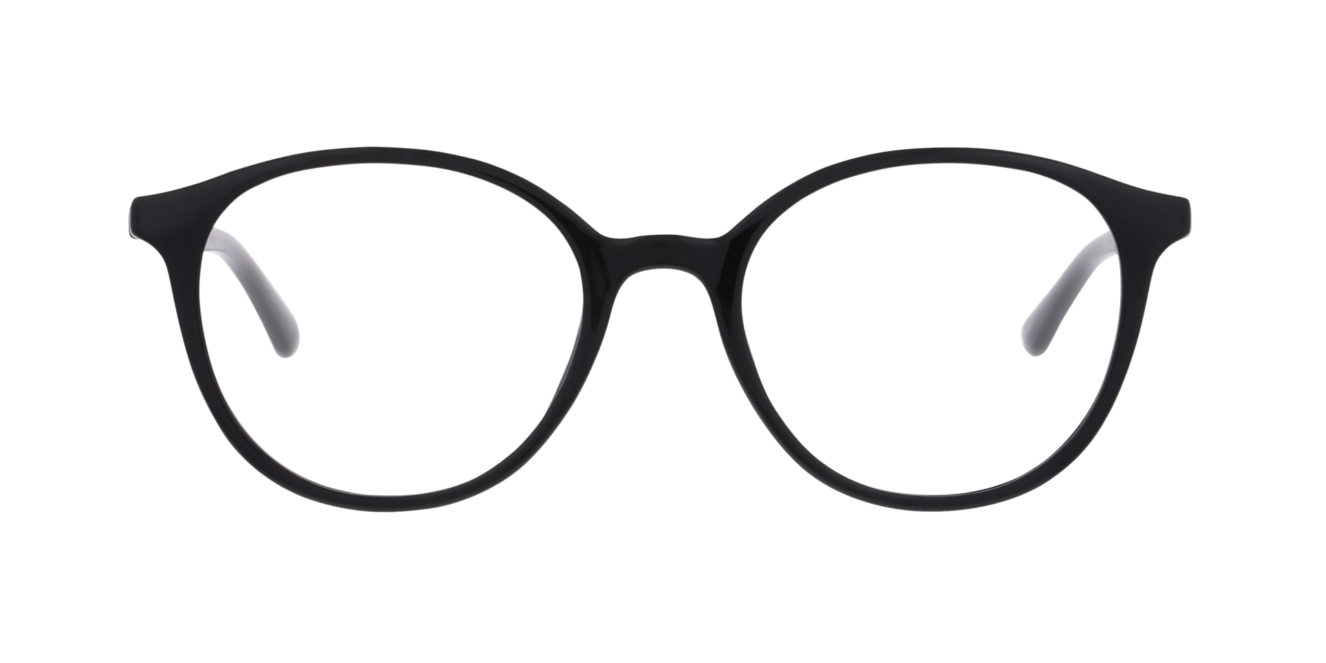 Slate Zwart KunststofEyeglass Frames van B24, Vooraanzicht