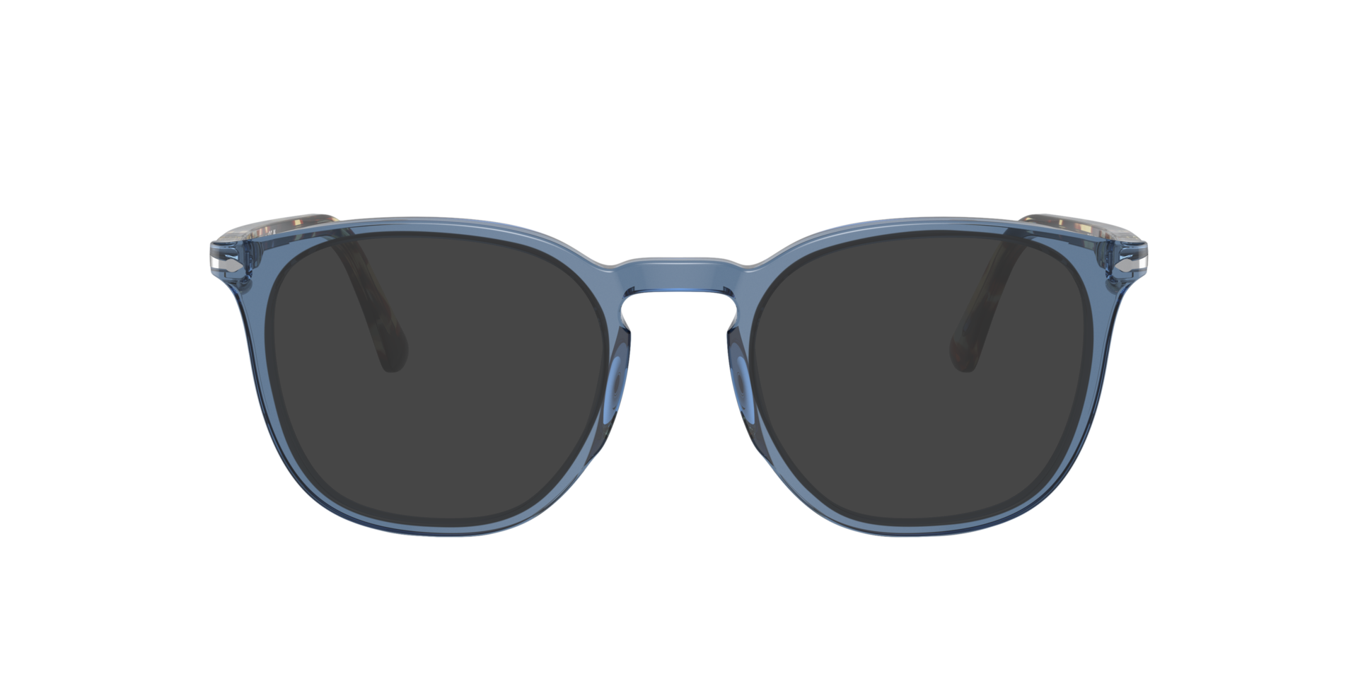 PO3318V Marineblau transparent AcetatEyeglass Frames von B24, mit getönten Gläsern