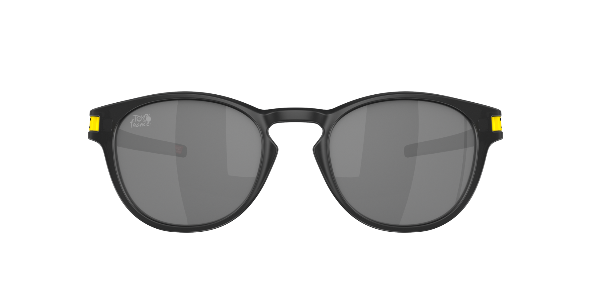 2024 Tour De France™ Latch™ Mat inktzwart KunststofSunglass Frames van B24, met getinte lenzen