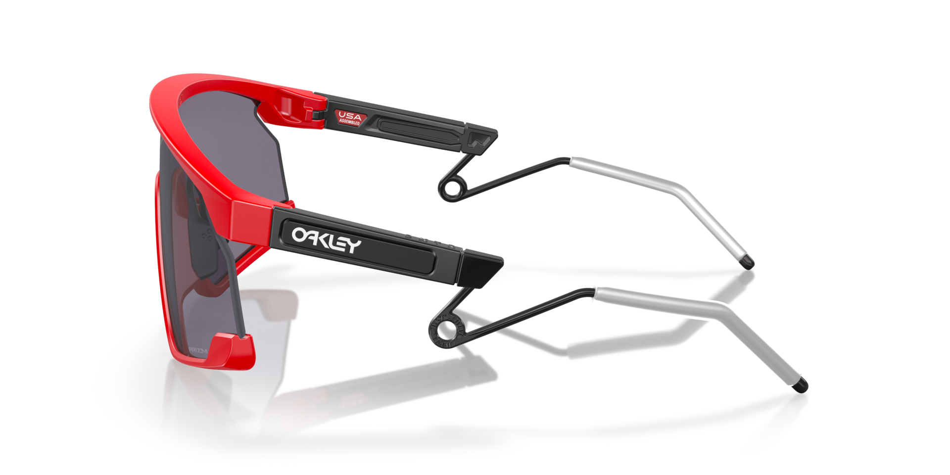 BXTR Metal Matte Redline KunststofSunglass Frames van B24, Zijaanzicht