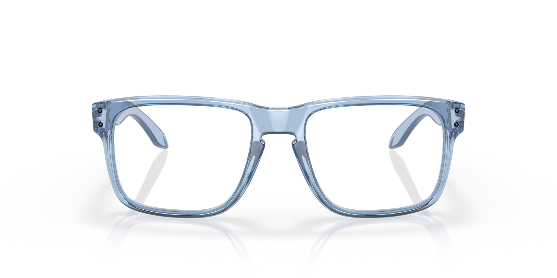 Holbrook™ Blau transparent KunststoffSunglass Frames von B24, Vorderansicht