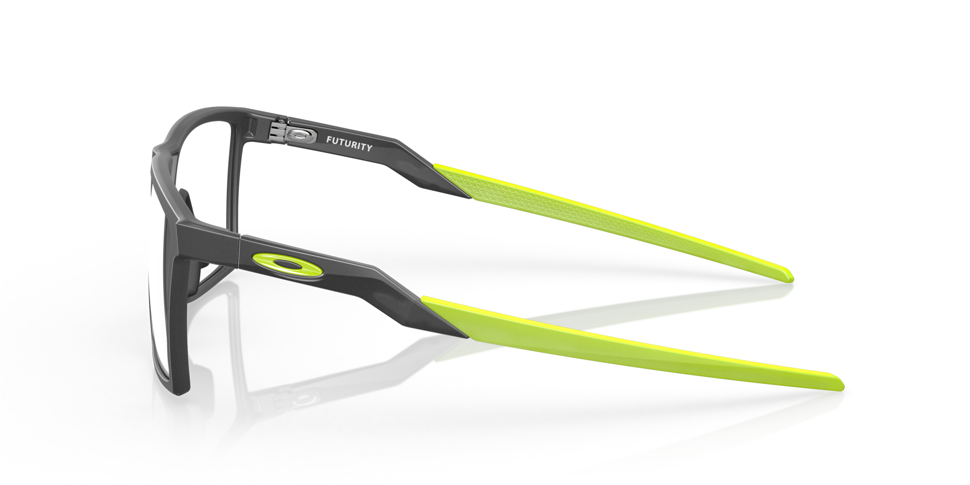 Futurity Grau Rauch satiniert KunststoffEyeglass Frames von B24, Seitenansicht