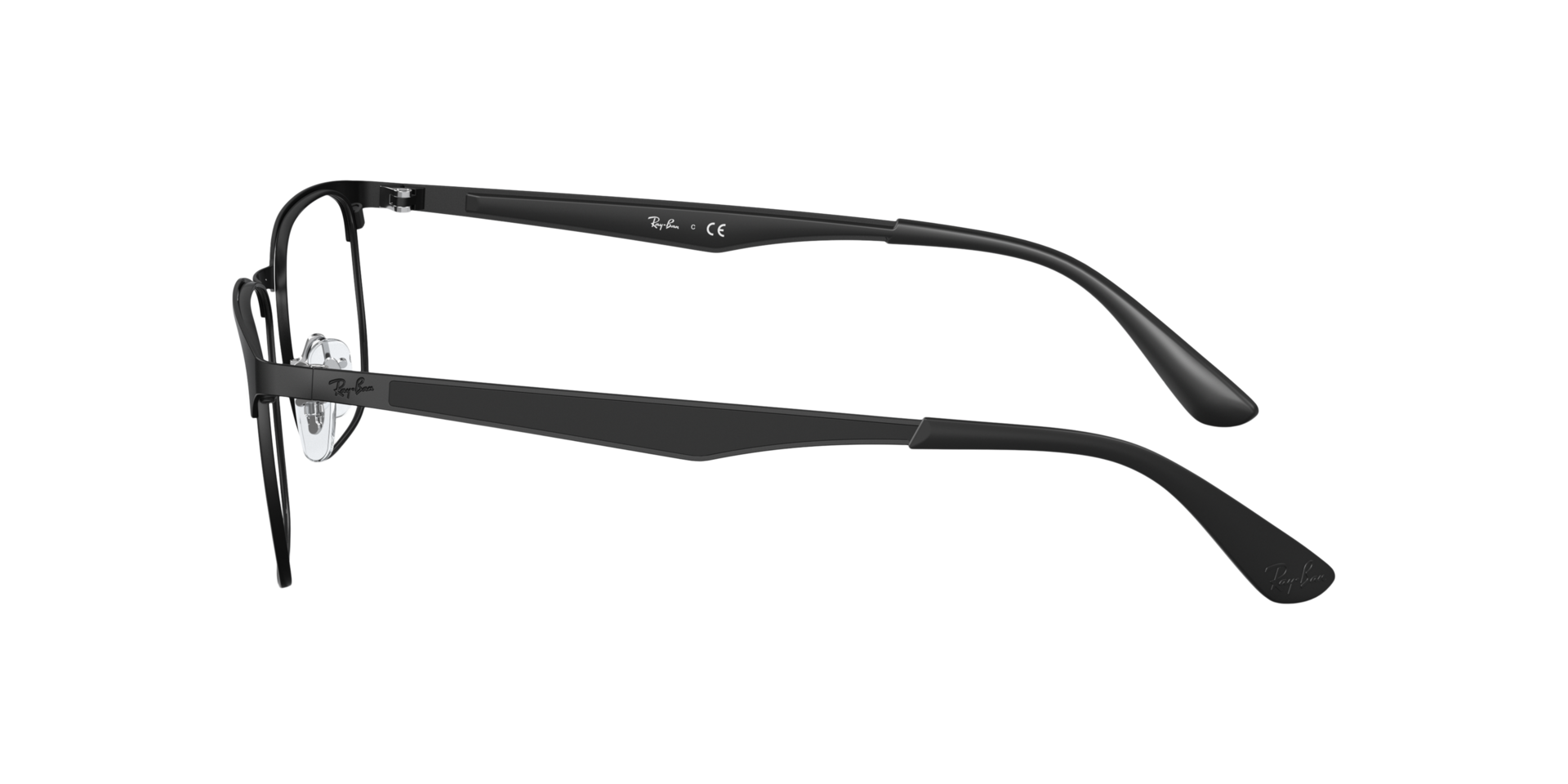 RB6363 Schwarz MetallEyeglass Frames von B24, Seitenansicht