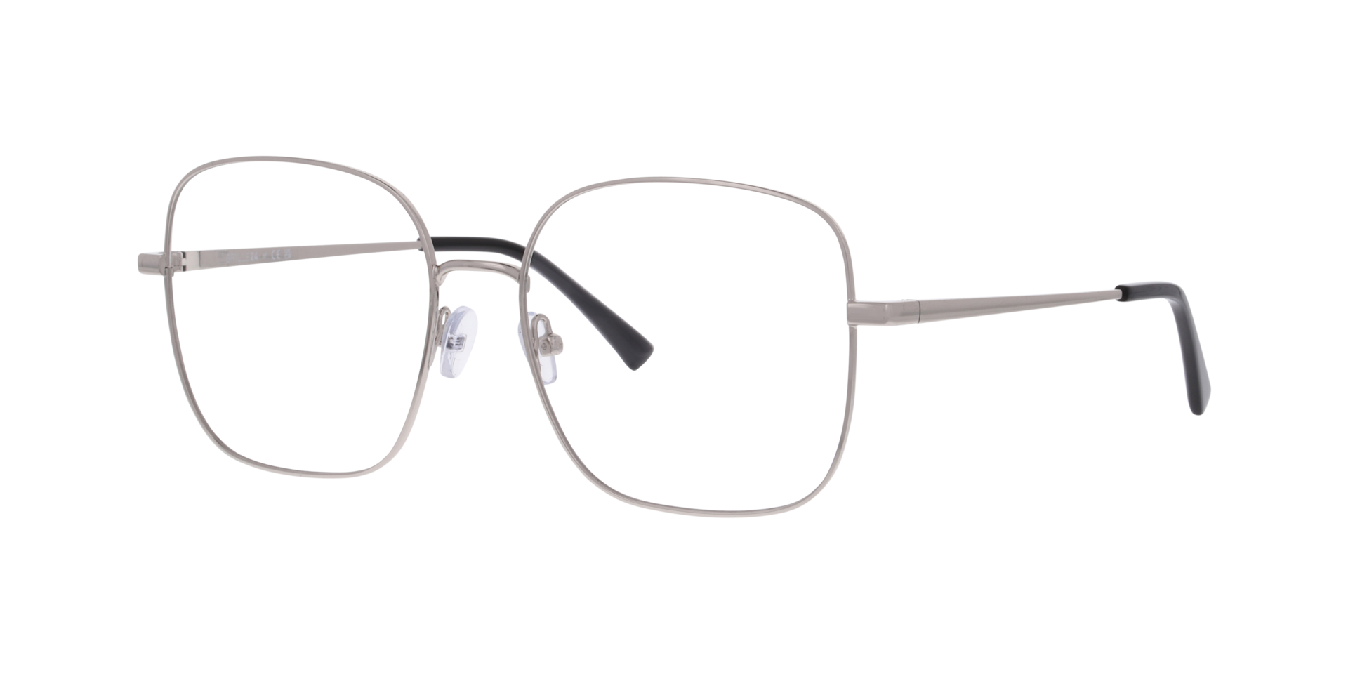 Terra Zilver MetaalEyeglass Frames van B24, Hoekweergave