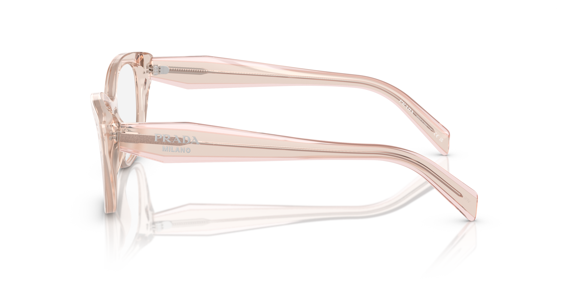 PR 19WV Crystal Geranium AcetaatEyeglass Frames van B24, Zijaanzicht