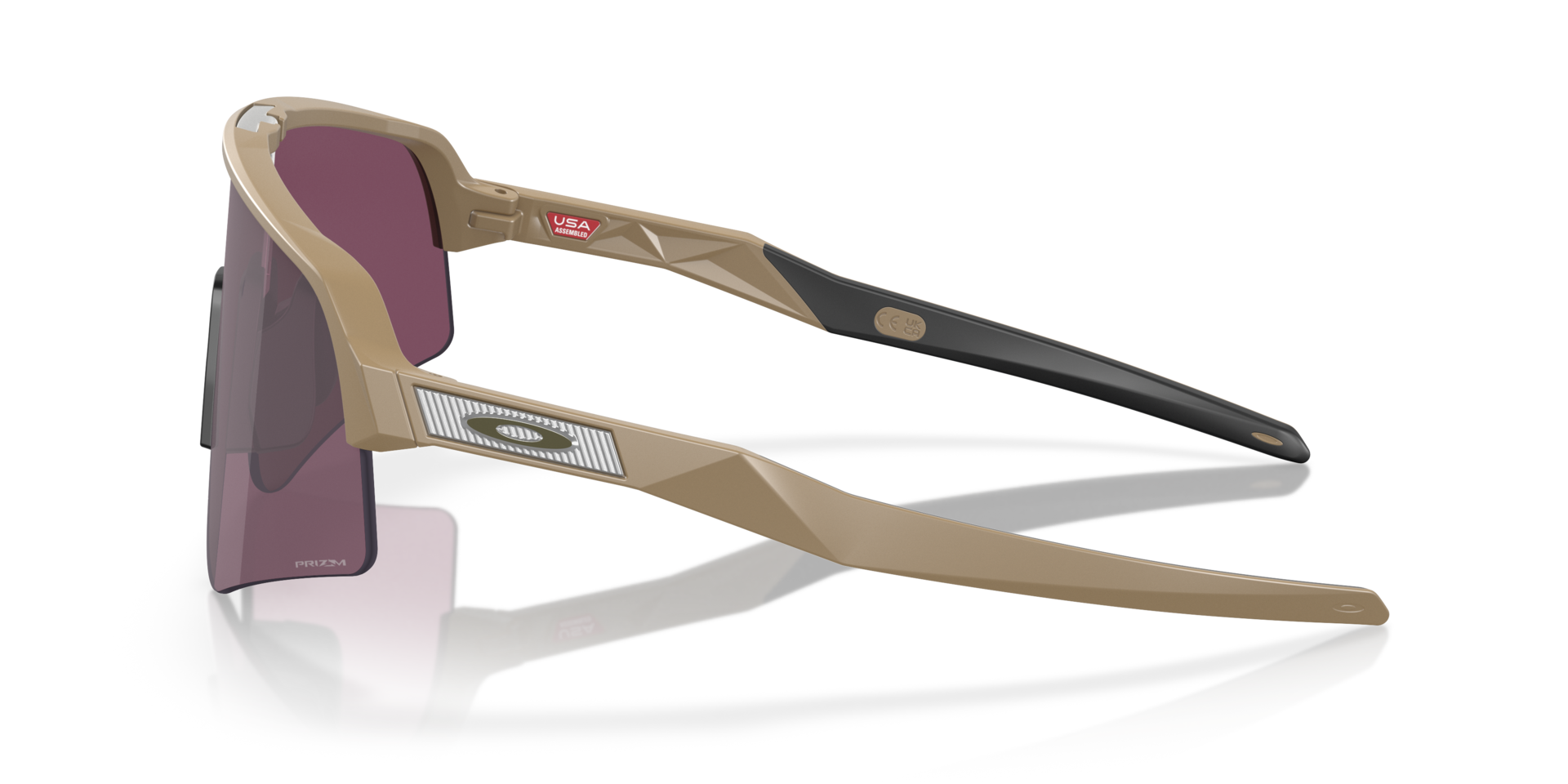 SUTRO LITE SWEEP Mat grond tan KunststofSunglass Frames van B24, Zijaanzicht