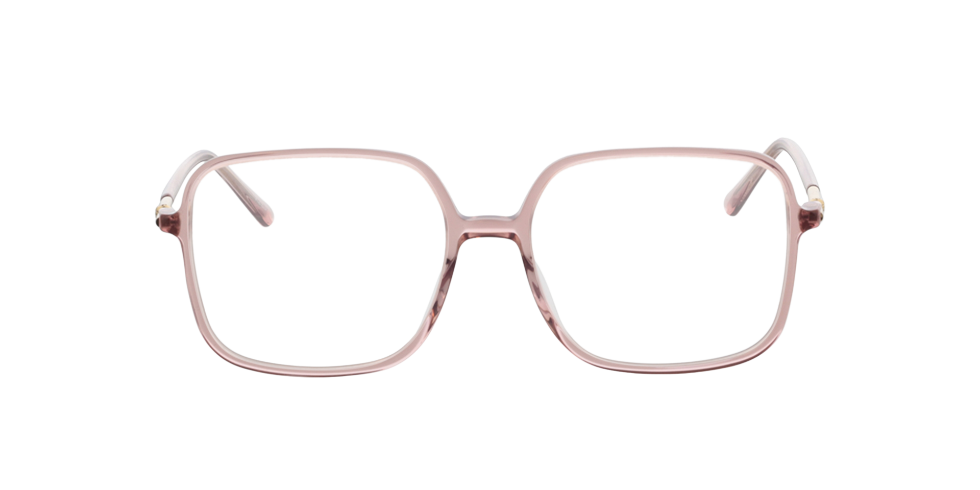 Donna Kristallrosa AcetatEyeglass Frames von B24, Vorderansicht